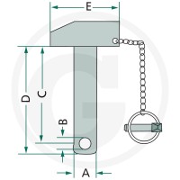 GRANIT Sworzeń łącznika górnego 20012841 - Sklep PoltechParts