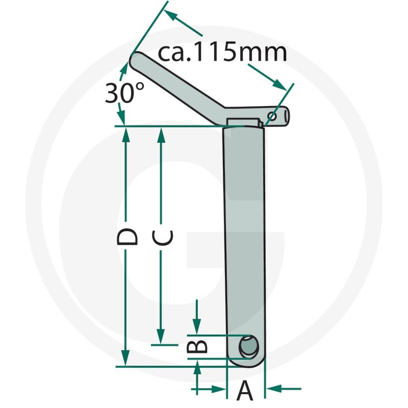 GRANIT Sworzeń łącznika dolnego 200129106 - Sklep PoltechParts