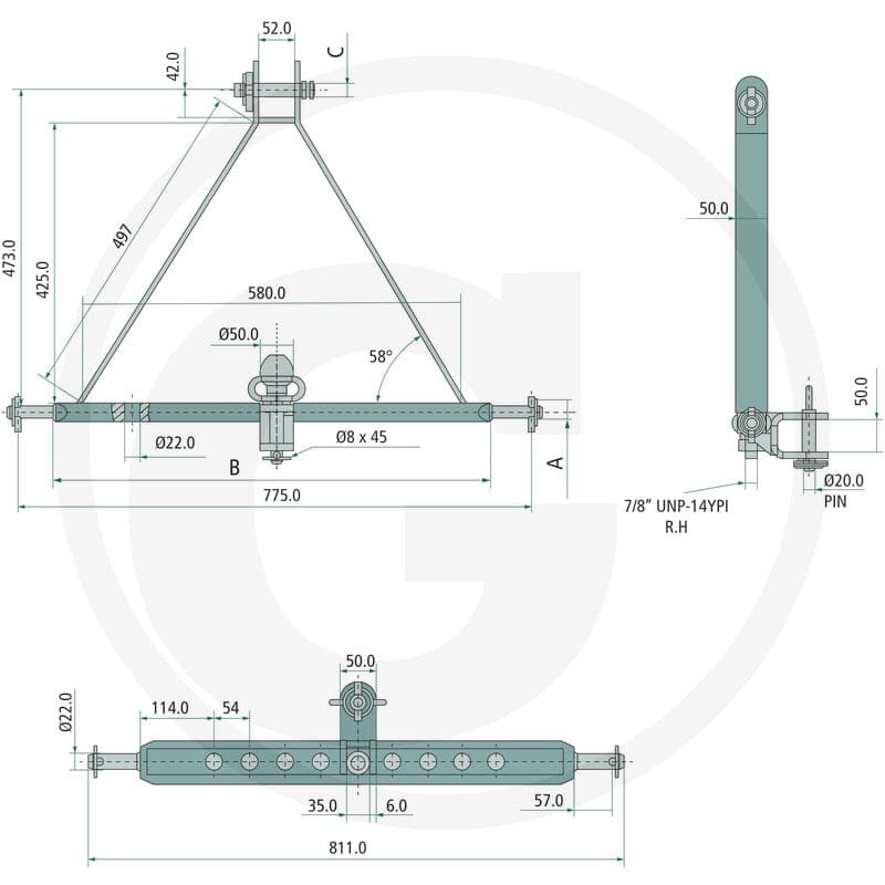 GRANIT Zaczep do TUZ 20020507 - Sklep PoltechParts