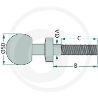 GRANIT Sworzeń kulowy 20000010 - Sklep PoltechParts