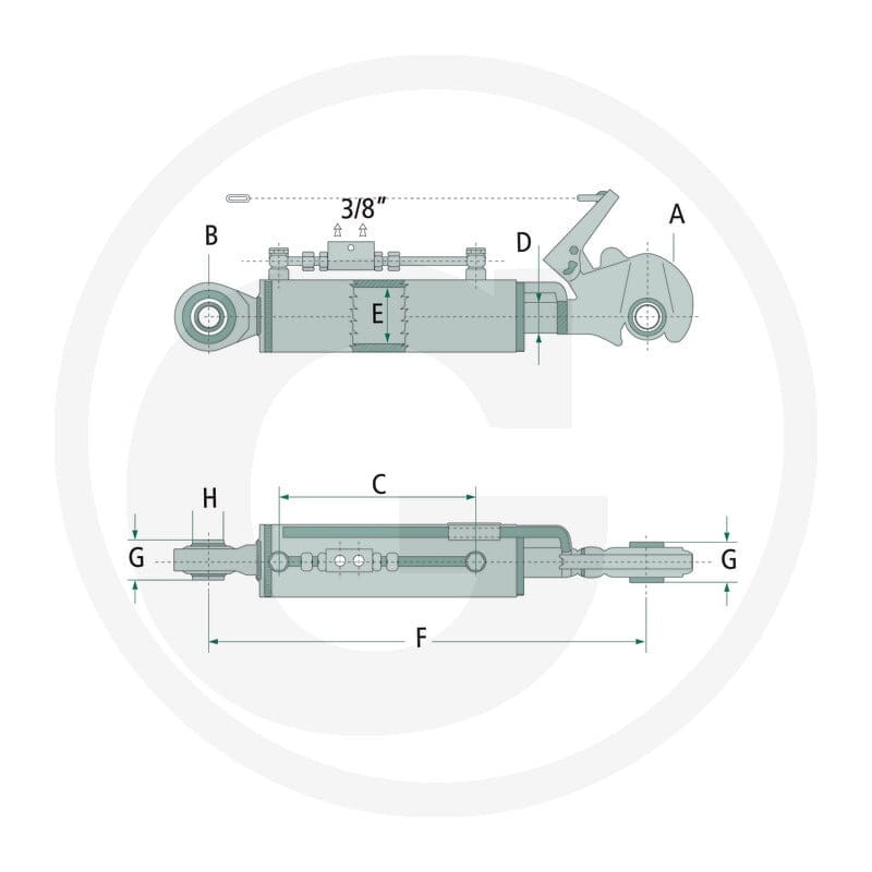 GRANIT Łącznik górny hydrauliczny 20000047 - Sklep PoltechParts