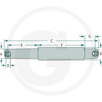 GRANIT Sworzeń łącznika górnego 20012965 - Sklep PoltechParts