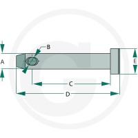 GRANIT Sworzeń łącznika dolnego 20099155 - Sklep PoltechParts