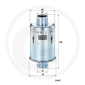 MANN FILTER Filtr oleju silnikowego 565W74