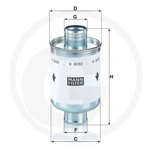 MANN FILTER Filtr hydrauliczny 565W8032