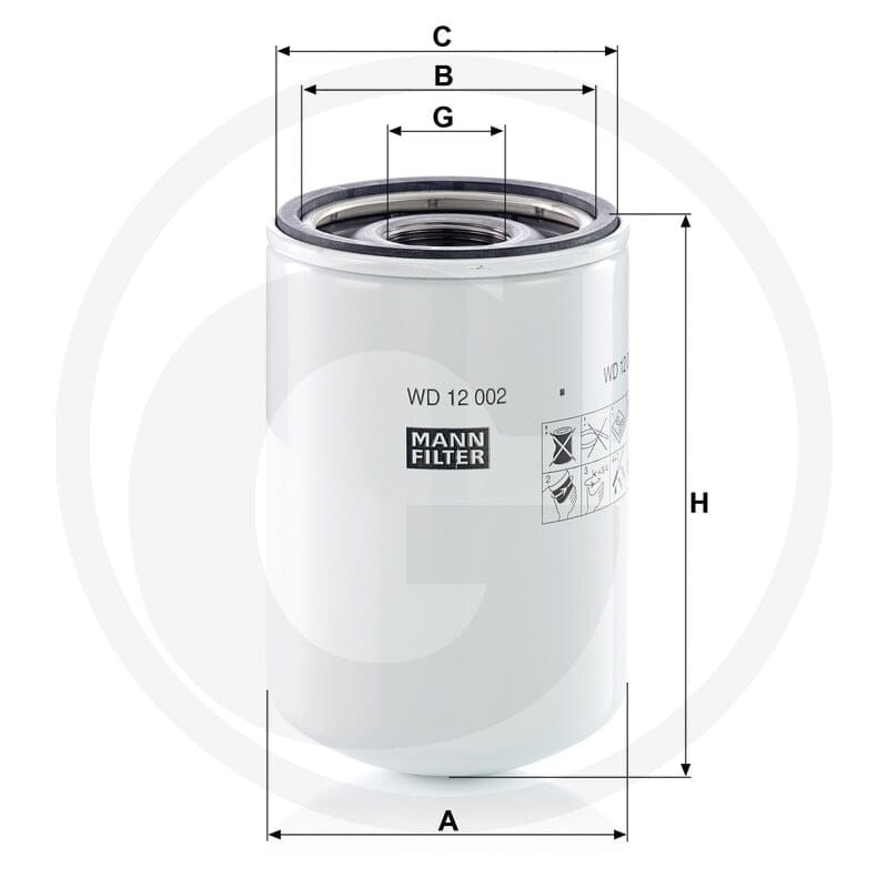 MANN FILTER Filtr hudraluliczny 565WD12002 - Sklep PoltechParts