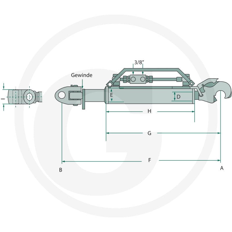 GRANIT Łącznik górny hydrauliczny 20000131 - Sklep PoltechParts