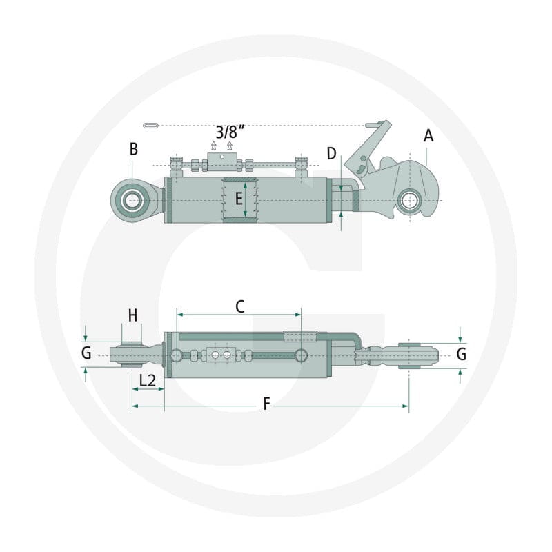 GRANIT Łącznik górny hydrauliczny 20000162 - Sklep PoltechParts