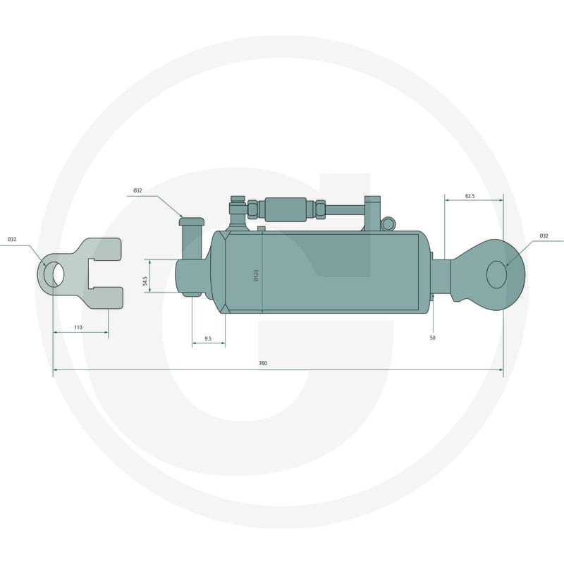 GRANIT Łącznik górny hydrauliczny 20000227 - Sklep PoltechParts