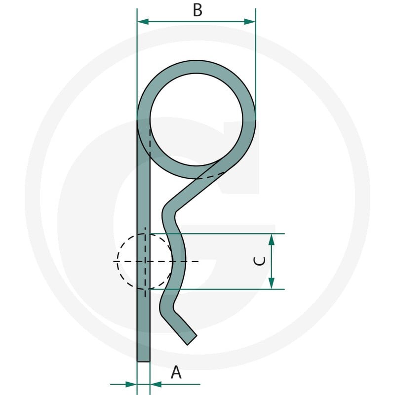 Rübig Zawleczka sprężysta 7,0x45 20004632801 - Sklep PoltechParts