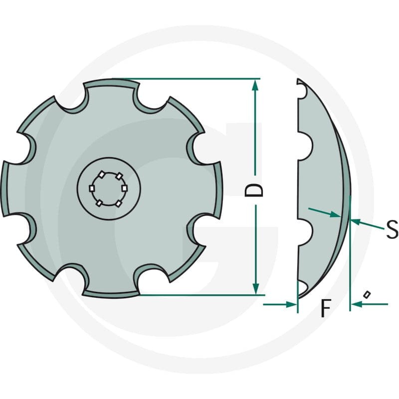 GRANIT Talerz brony talerzowej 180690001 - Sklep PoltechParts