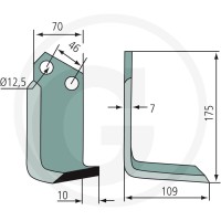 GRANIT Nóż kątowy 180SOV-05L - Sklep PoltechParts