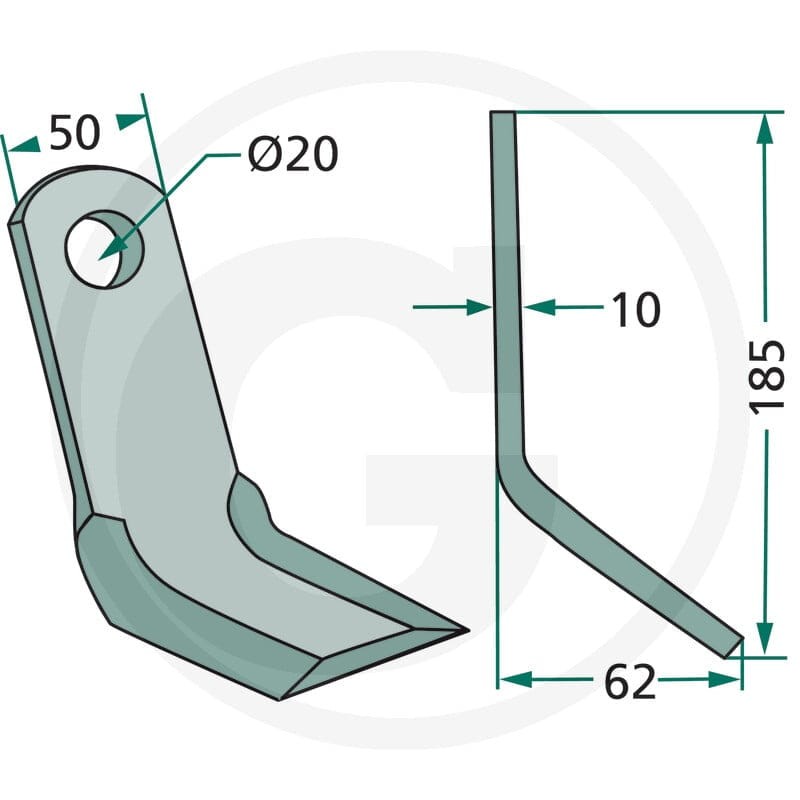 GRANIT Nóż typu Y 18063-ZAP-08 - Sklep PoltechParts