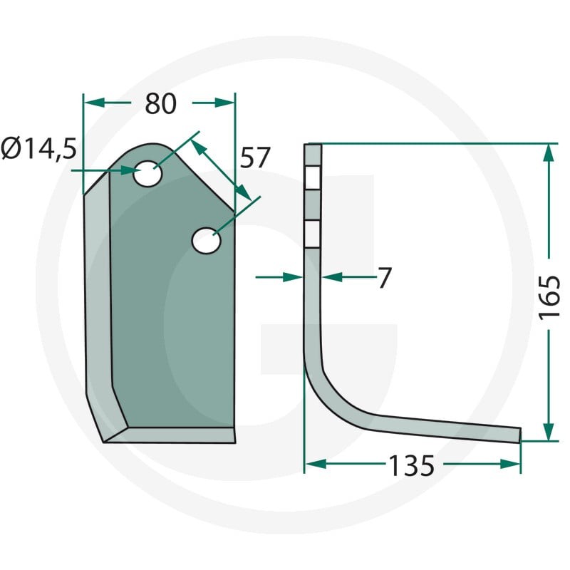 GRANIT Nóż kątowy 180KUH-27L - Sklep PoltechParts