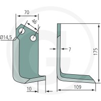 GRANIT Nóż kątowy 180SOV-06L - Sklep PoltechParts