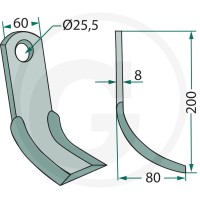 GRANIT Nóż typu Y 18063-VIG-03 - Sklep PoltechParts