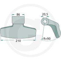 GRANIT Bijak młotkowy 18063-WIL-51 - Sklep PoltechParts