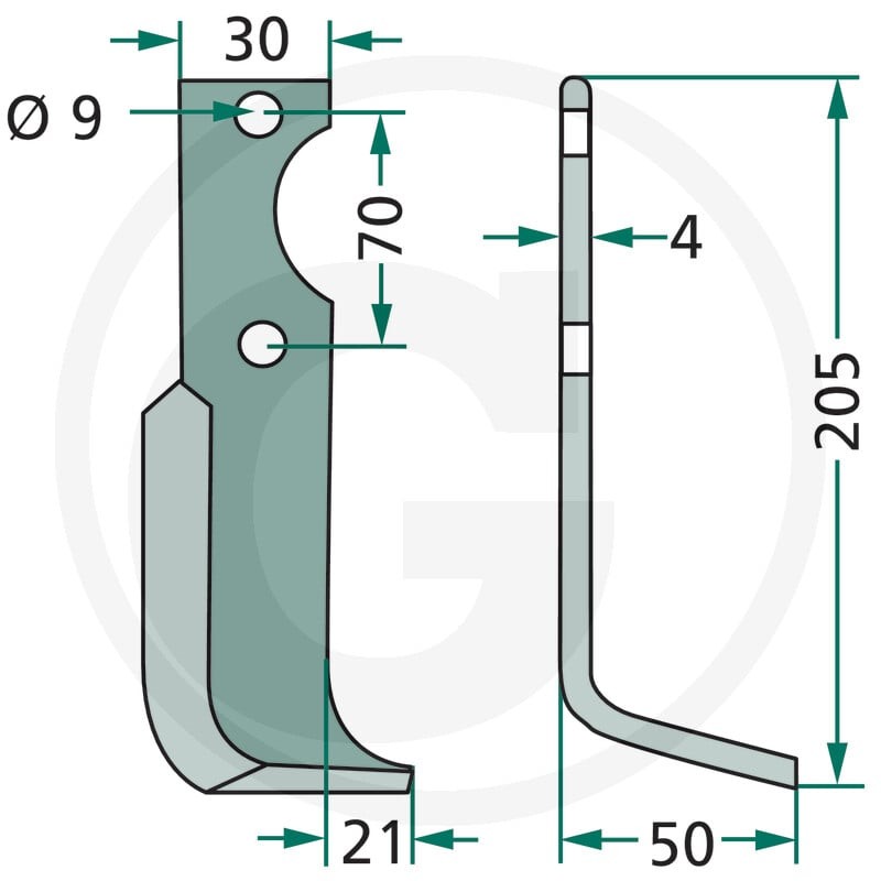 GRANIT Nóż kątowy 180AGR-13L - Sklep PoltechParts