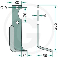 GRANIT Nóż kątowy 180AGR-13L - Sklep PoltechParts