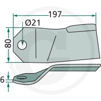 GRANIT Nóż 180J87191.00 - Sklep PoltechParts