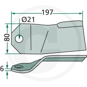 GRANIT Nóż 180J87191.00