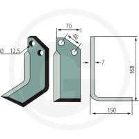 GRANIT Nóż kątowy 180MUR-12R - Sklep PoltechParts