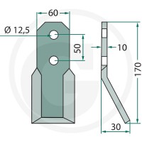 GRANIT Nóż rotacyjny 180PEG-04 - Sklep PoltechParts