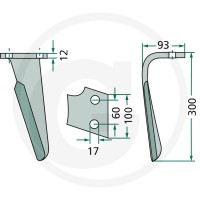 GRANIT Ząb brony aktywnej 180RH-ALP-04R - Sklep PoltechParts