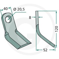 GRANIT Nóż typu Y 18063-AGM-03 - Sklep PoltechParts