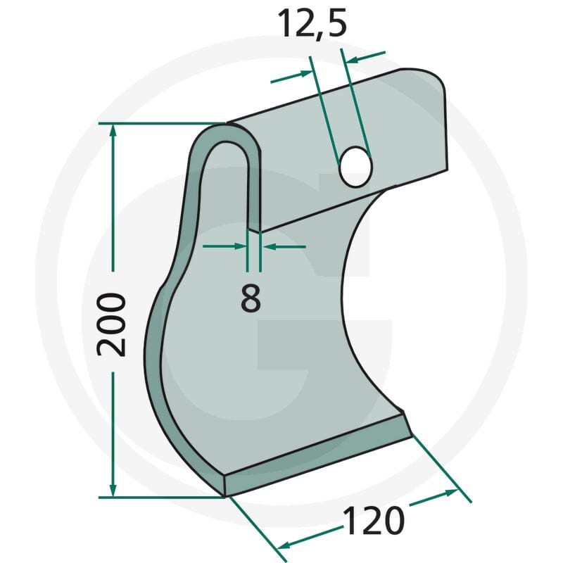 GRANIT Nóż bijakowy 18063-DUEC-51 - Sklep PoltechParts
