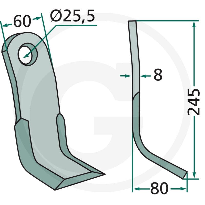 GRANIT Nóż typu Y 18063-FEI-02 - Sklep PoltechParts