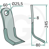 GRANIT Nóż typu Y 18063-FEI-02 - Sklep PoltechParts