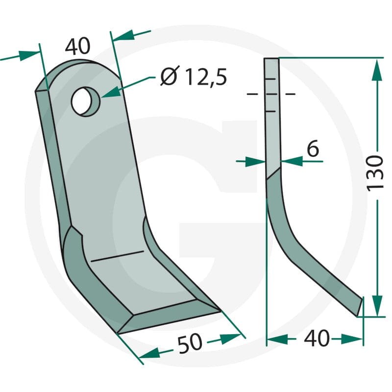 GRANIT Nóż typu Y 18063-FEI-54 - Sklep PoltechParts