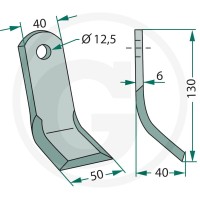 GRANIT Nóż typu Y 18063-FEI-54 - Sklep PoltechParts