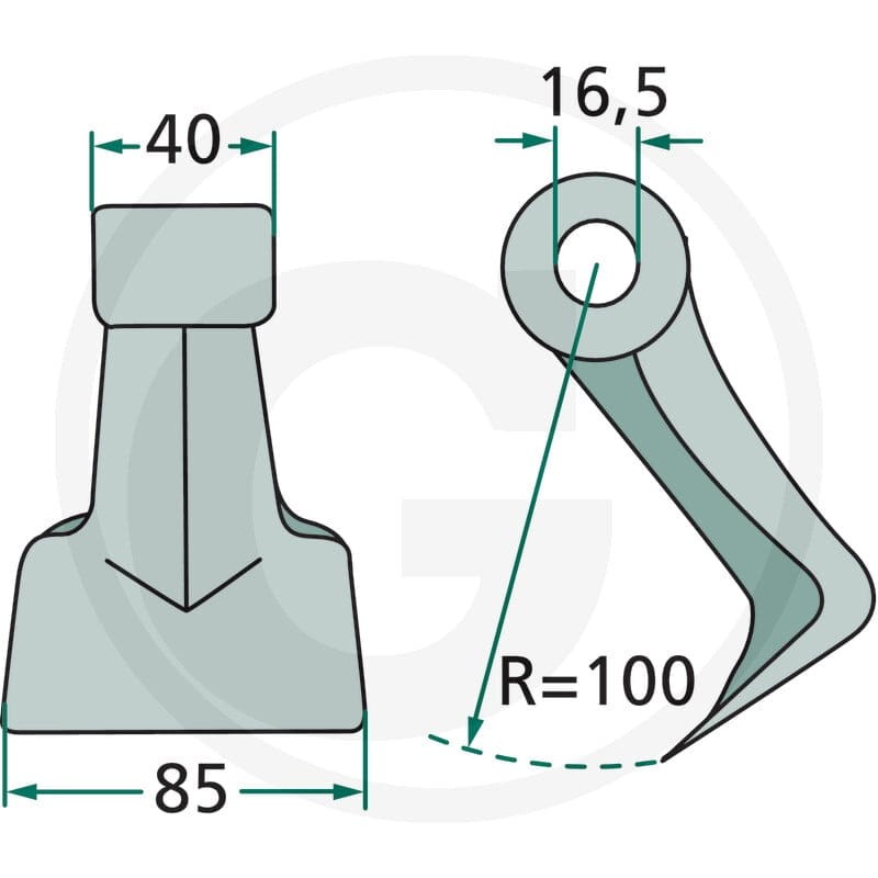 GRANIT Bijak młotkowy 18063-M-37-16 - Sklep PoltechParts