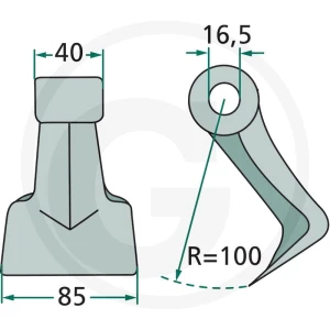 GRANIT Bijak młotkowy 18063-M-37-16