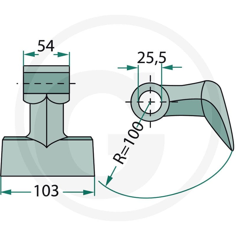 GRANIT Bijak młotkowy 18063-RM-40 - Sklep PoltechParts