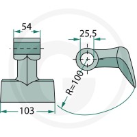 GRANIT Bijak młotkowy 18063-RM-40 - Sklep PoltechParts