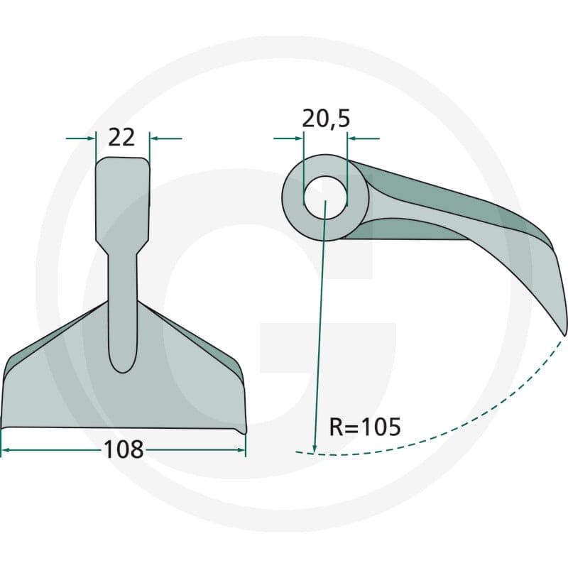 GRANIT Bijak młotkowy 18063-RM-7 - Sklep PoltechParts