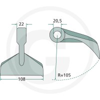 GRANIT Bijak młotkowy 18063-RM-7 - Sklep PoltechParts