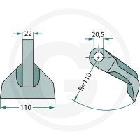 GRANIT Bijak młotkowy 18063-RM-82 - Sklep PoltechParts