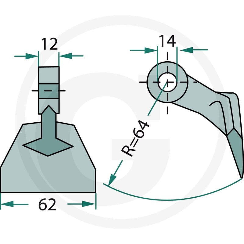 GRANIT Bijak młotkowy 18063-RM-86 - Sklep PoltechParts