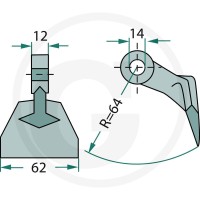GRANIT Bijak młotkowy 18063-RM-86 - Sklep PoltechParts