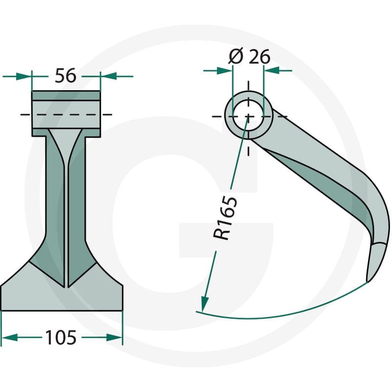 GRANIT Bijak młotkowy 18063-RM-91 - Sklep PoltechParts