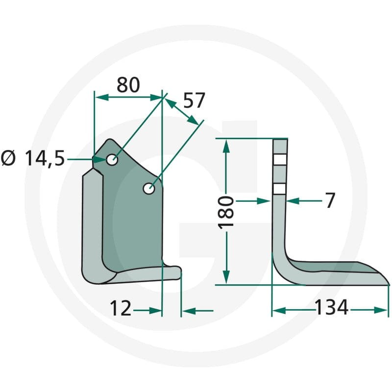GRANIT Nóż kątowy 180CEL-08L - Sklep PoltechParts