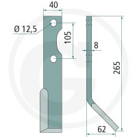 GRANIT Nóż kątowy 180FRG-13L - Sklep PoltechParts