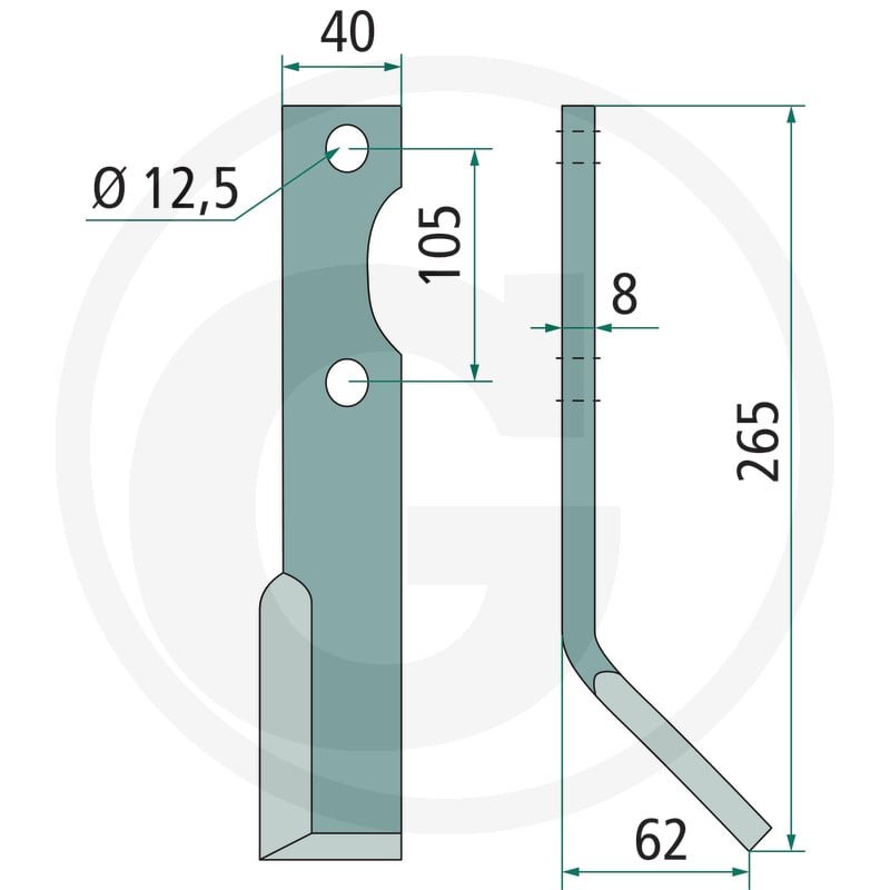 GRANIT Nóż kątowy 180FRG-13R - Sklep PoltechParts