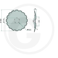 GRANIT Talerz brony talerzowej 1804700043 - Sklep PoltechParts