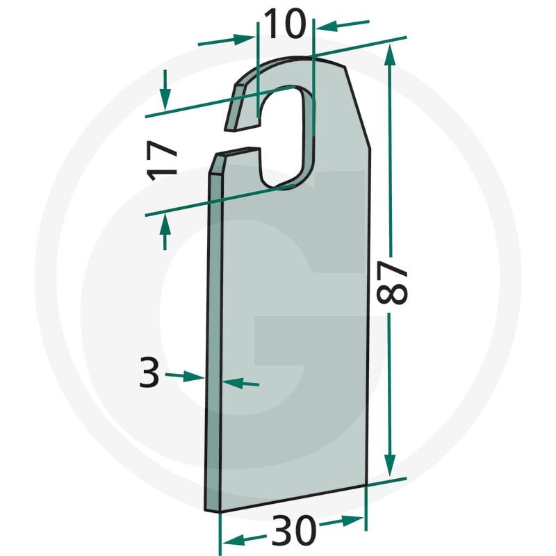 GRANIT Nóż wertykulatora (skaryfikatora) 18063-AMA-56 - Sklep PoltechParts