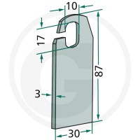 GRANIT Nóż wertykulatora (skaryfikatora) 18063-AMA-56 - Sklep PoltechParts
